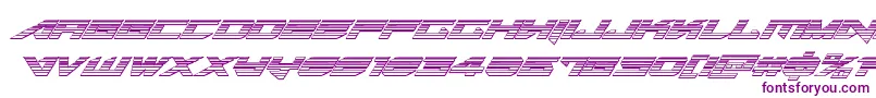 Tarrgetchromeital Font – Purple Fonts on White Background