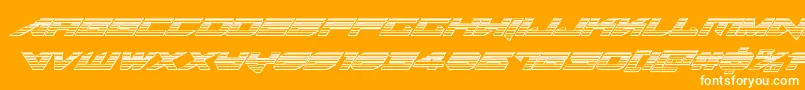 Tarrgetchromeital Font – White Fonts on Orange Background