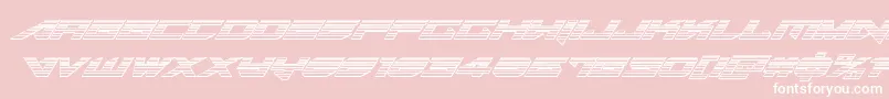 Tarrgetchromeital Font – White Fonts on Pink Background