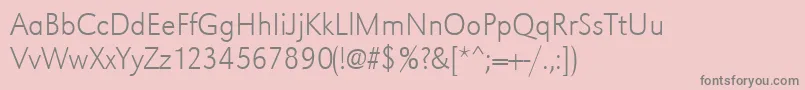 Police Urwgrotesktextlignar – polices grises sur fond rose