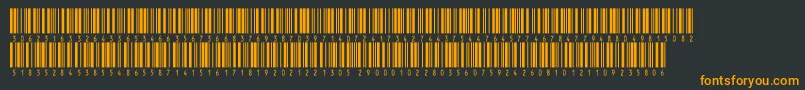 Fonte V300014 – fontes laranjas em um fundo preto