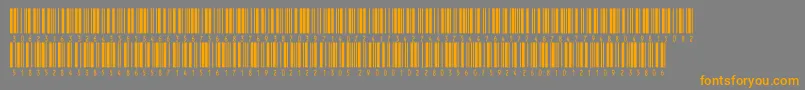 V300014 Font – Orange Fonts on Gray Background