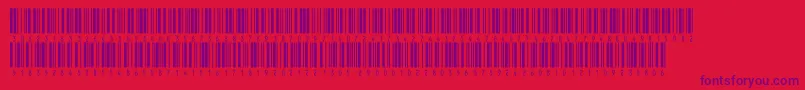 Fonte V300014 – fontes roxas em um fundo vermelho