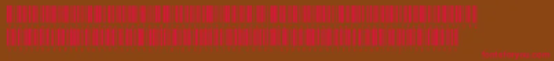 V300014 Font – Red Fonts on Brown Background