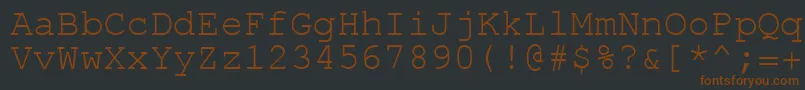 fuente ErKurierKoi8 – Fuentes Marrones Sobre Fondo Negro
