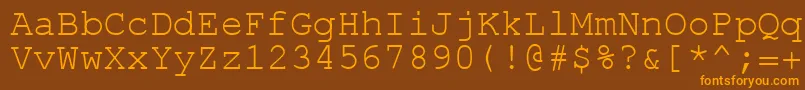 Шрифт ErKurierKoi8 – оранжевые шрифты на коричневом фоне