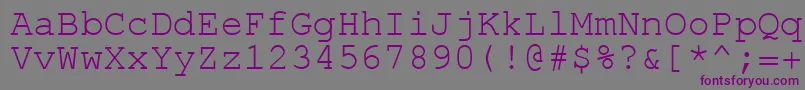 fuente ErKurierKoi8 – Fuentes Moradas Sobre Fondo Gris