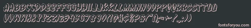 Eggroll3Dital Font – Pink Fonts on Black Background