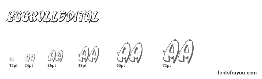 Eggroll3Dital Font Sizes