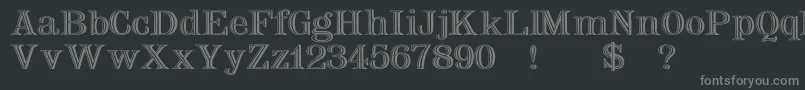 Weitere Informationen zur NauertWdPlain-Schriftart NauertWdPlain-Schriftart – Graue Schriften auf schwarzem Hintergrund