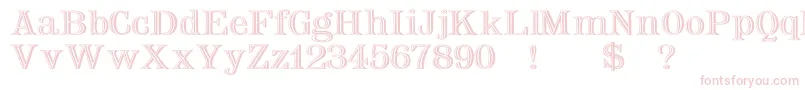 NauertWdPlain Font – Pink Fonts on White Background