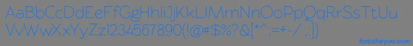 Rawengulkregular Font – Blue Fonts on Gray Background