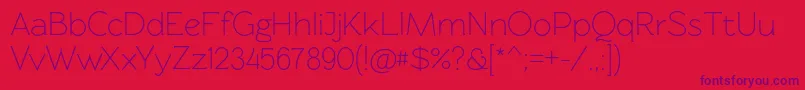 Rawengulkregular Font – Purple Fonts on Red Background