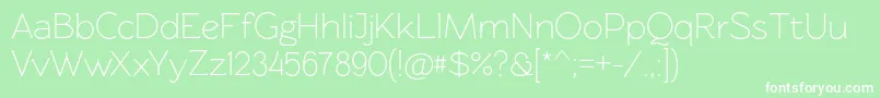 Rawengulkregular Font – White Fonts on Green Background