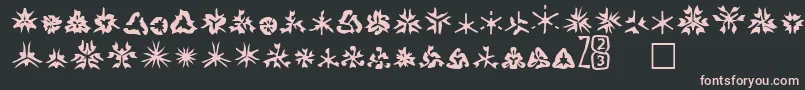 Zone23Foopy1 Font – Pink Fonts on Black Background