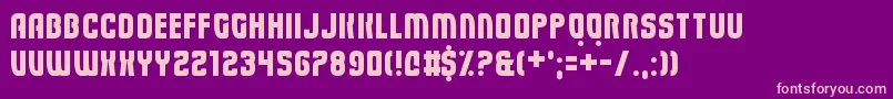 Eviscera Font – Pink Fonts on Purple Background