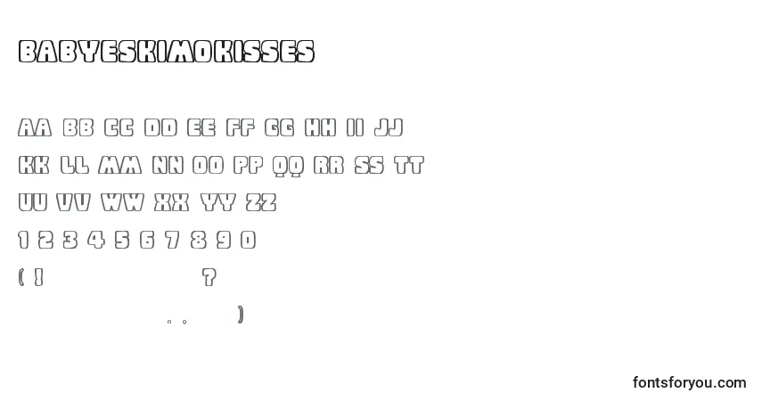 Czcionka BabyEskimoKisses – alfabet, cyfry, specjalne znaki