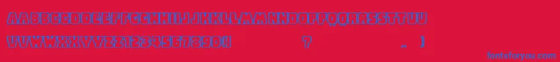 BabyEskimoKisses Font – Blue Fonts on Red Background