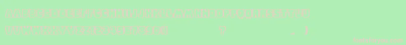 BabyEskimoKisses Font – Pink Fonts on Green Background