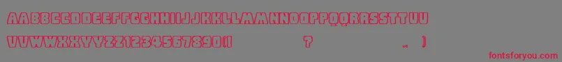 BabyEskimoKisses Font – Red Fonts on Gray Background