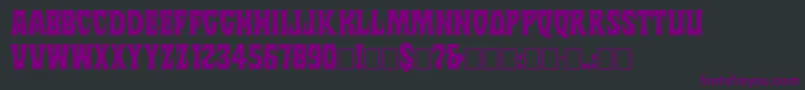Margit Font – Purple Fonts on Black Background