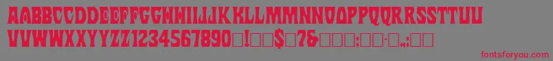 Margit Font – Red Fonts on Gray Background