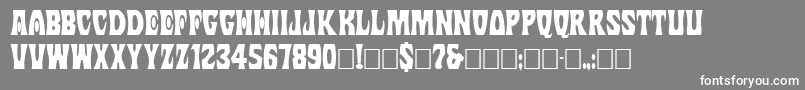 Margit Font – White Fonts on Gray Background