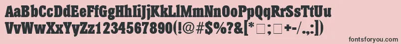 AnatoleDisplaySsi Font – Black Fonts on Pink Background