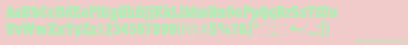 AnatoleDisplaySsi Font – Green Fonts on Pink Background