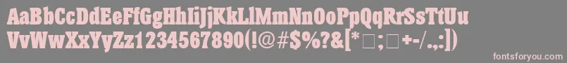 AnatoleDisplaySsi Font – Pink Fonts on Gray Background