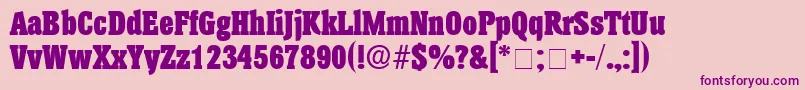 AnatoleDisplaySsi Font – Purple Fonts on Pink Background