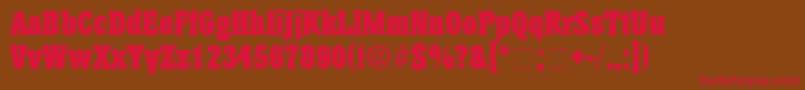 AnatoleDisplaySsi Font – Red Fonts on Brown Background