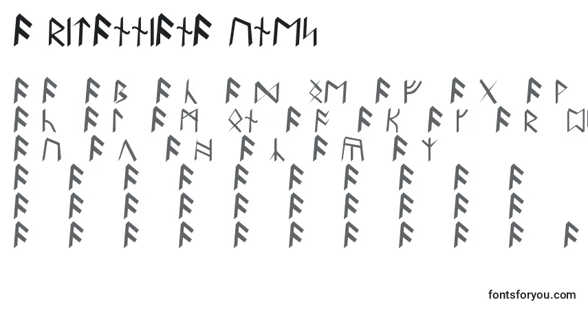 Fuente BritannianRunes - alfabeto, números, caracteres especiales