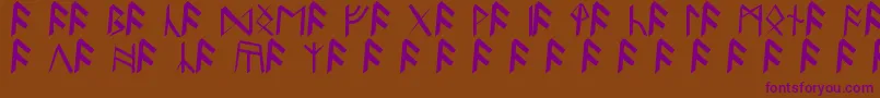 Подробнее о шрифте BritannianRunes Шрифт BritannianRunes – фиолетовые шрифты на коричневом фоне