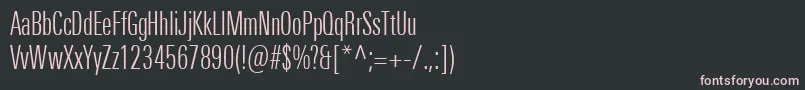 fuente UniversNextProLightCompressed – Fuentes Rosadas Sobre Fondo Negro