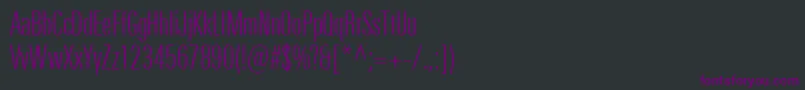 fuente UniversNextProLightCompressed – Fuentes Moradas Sobre Fondo Negro