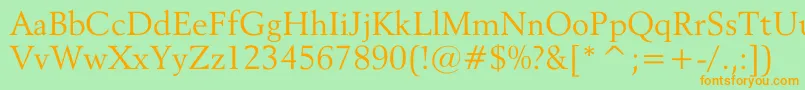 More about ReviveOv Font ReviveOv Font – Orange Fonts on Green Background