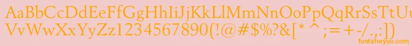 ReviveOv Font – Orange Fonts on Pink Background