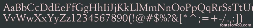 ReviveOv Font – Pink Fonts on Black Background