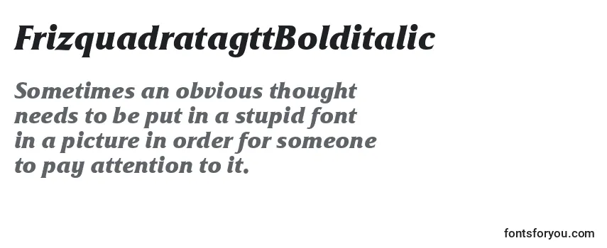 FrizquadratagttBolditalic Font