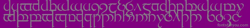 Quencap1 Font – Gray Fonts on Purple Background