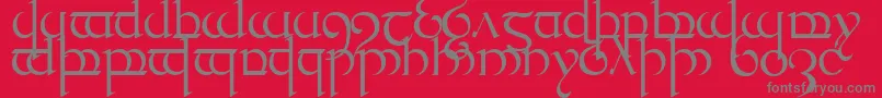 Quencap1 Font – Gray Fonts on Red Background