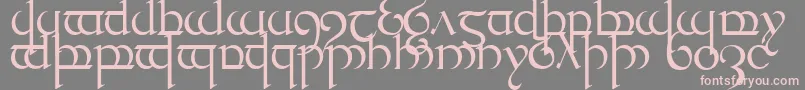 Quencap1 Font – Pink Fonts on Gray Background