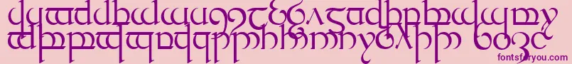 Quencap1 Font – Purple Fonts on Pink Background
