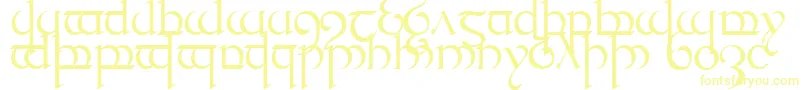 Шрифт Quencap1 – жёлтые шрифты