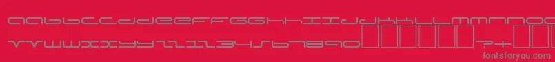 DsPoddCyr Font – Gray Fonts on Red Background