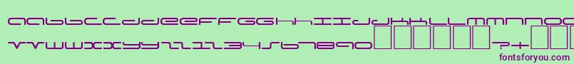 More about DsPoddCyr Font DsPoddCyr Font – Purple Fonts on Green Background
