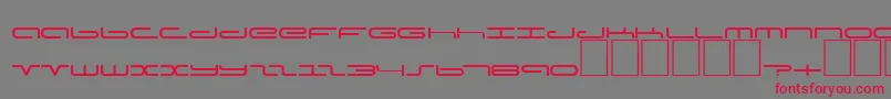 DsPoddCyr Font – Red Fonts on Gray Background