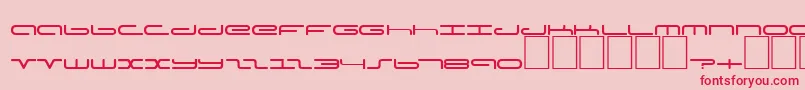DsPoddCyr Font – Red Fonts on Pink Background