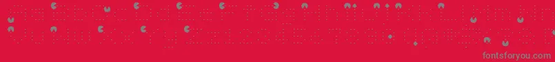 Vd Font – Gray Fonts on Red Background
